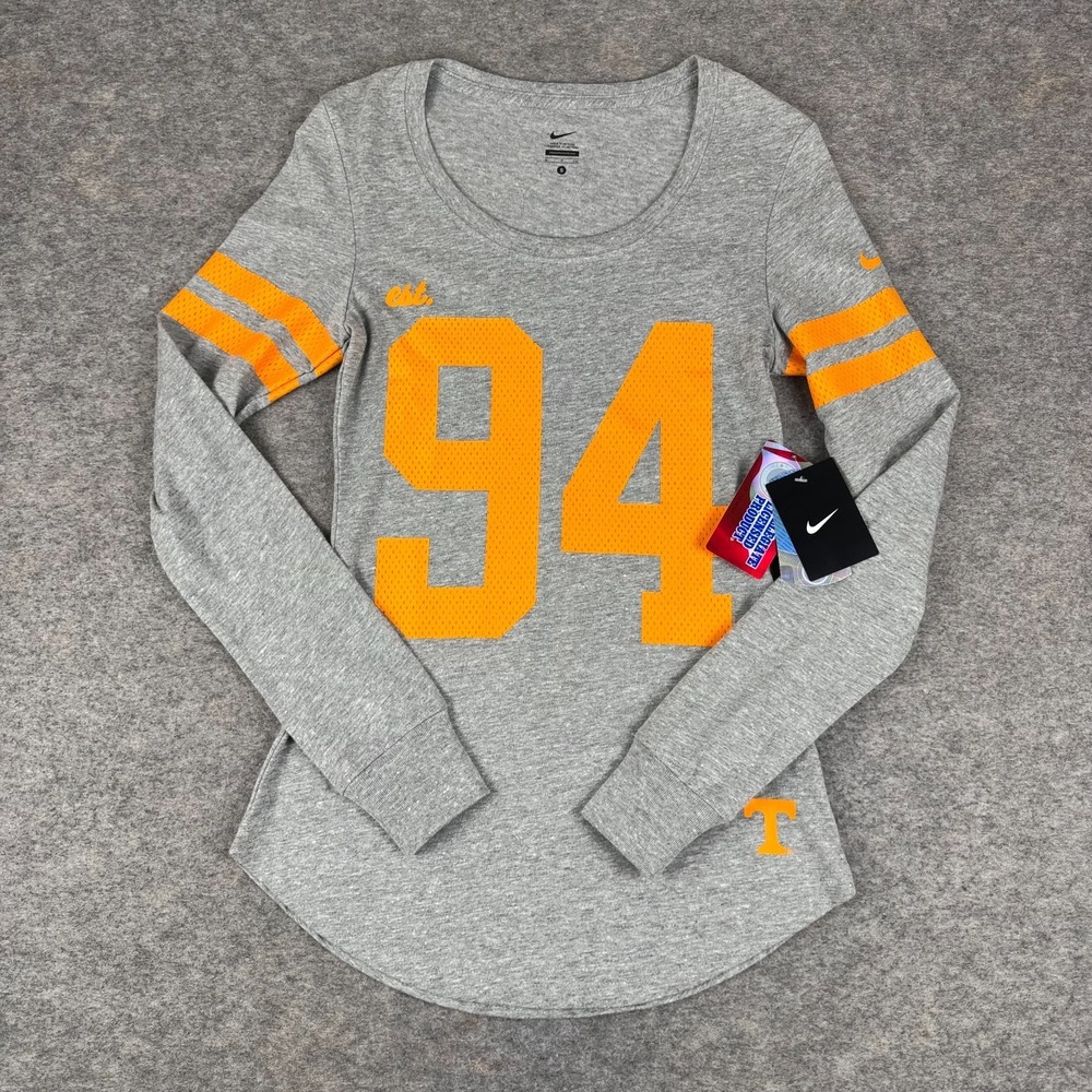Nike Tennessee Volunteers Vols T-Shirt Long Sleeve Gray‎ Womens Small S